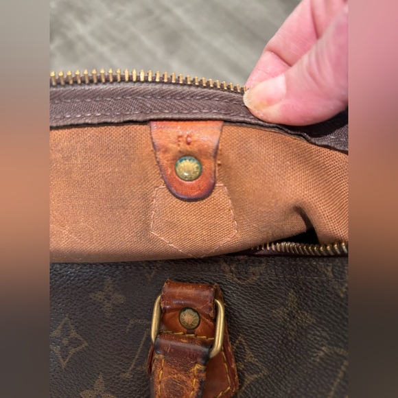 Louis Vuitton Speedy 35 Monogram Canvas Satchel Hand Bag - Picture 8 of 9